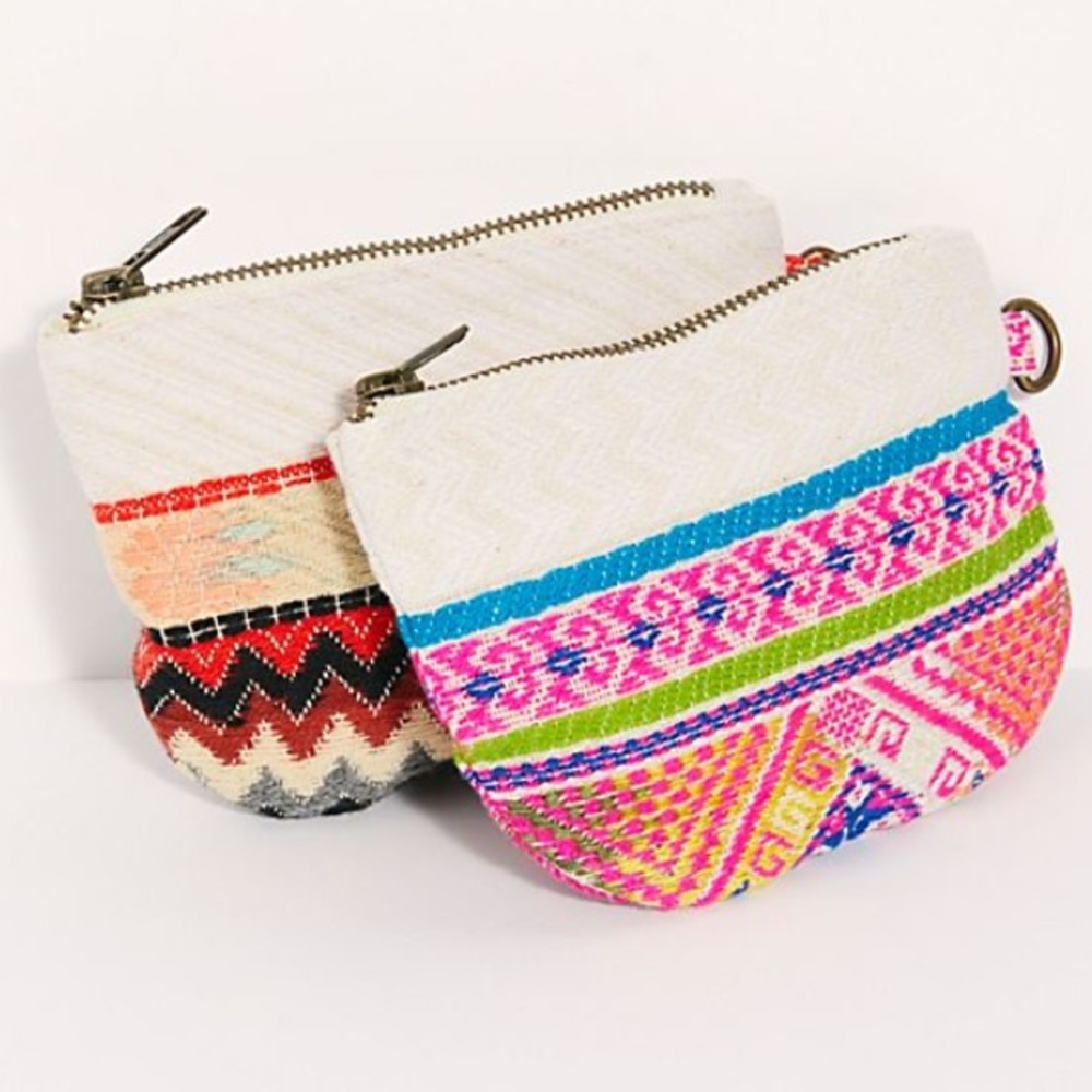 Free People Serape Canvas Coin Purse